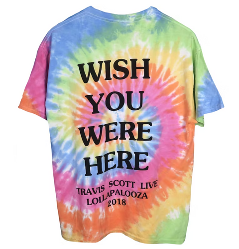 Travis Scott Astroworld Lollapalooza I Went To Astroworld Tie Dye Tee
