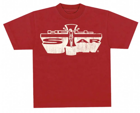 Hellstar Studios Jesus Emblem Tee Blood Red T-Shirt