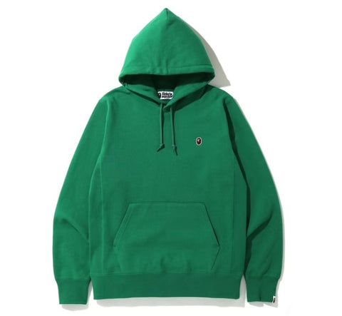 Bape One Point Pullover Hoodie Green