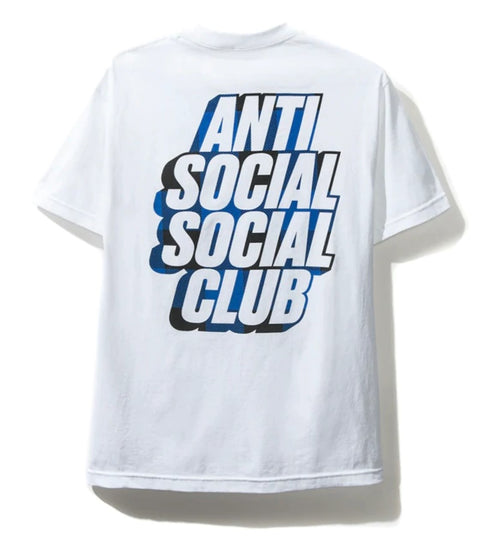 Anti Social Social Club Blocked Blue Plaid Tee