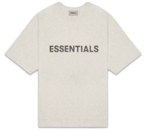 FOG Essentials 3D Silicon Applique T-Shirt Light Heather Oatmeal