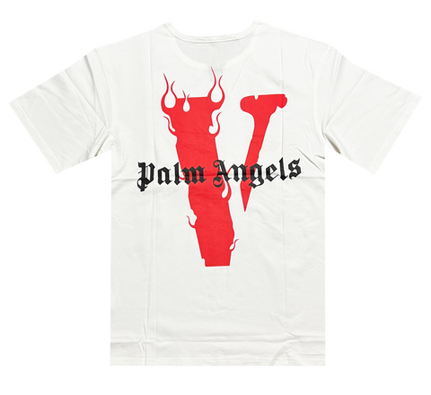 VLONE x Palm Angels White/Red Tee