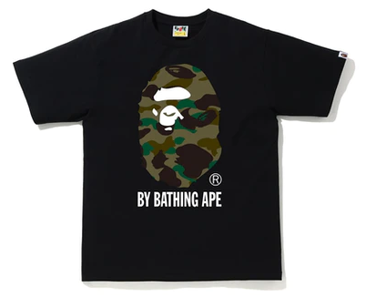 Bape 1st Camo Green By Bathing Ape Black Tee