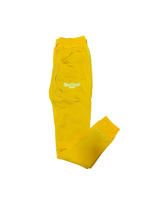 Outlined Bandit Sweatpants Yellow